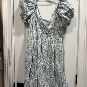 BeBop Floral Babydoll Dress